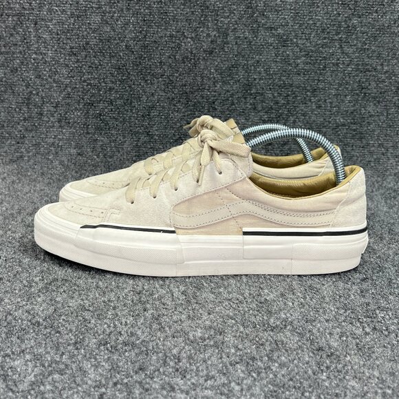 Vans Old Skool Shoes Mens Size 12 Tan Suede Leather Low Lace Retro Skate Sneaker - Picture 4 of 11
